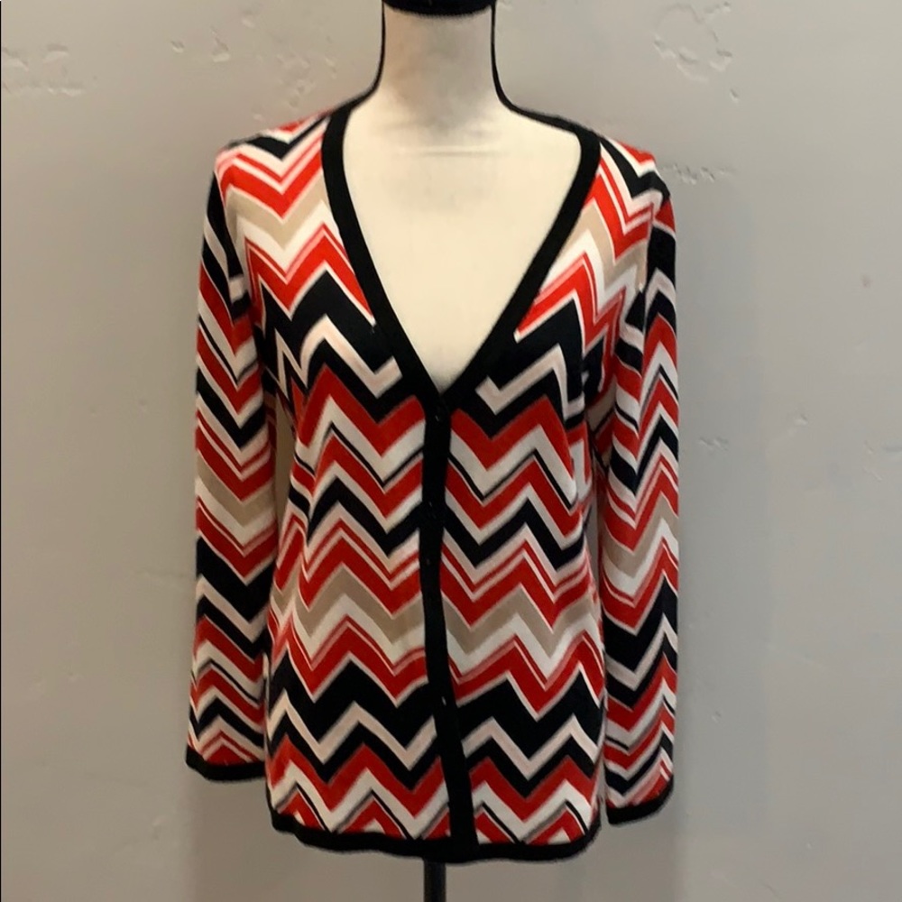 Jones New York Zig Zag Cardigan